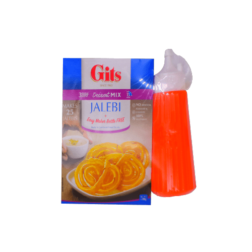 GITS DESSERT MIX JALEBI WITH EASY MAKER BOTTLE - 100G - GITS