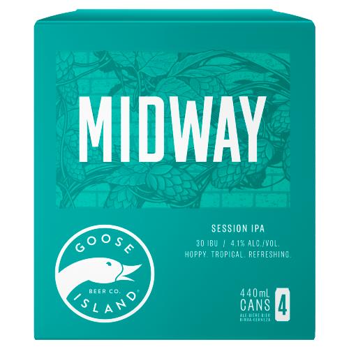 GOOSE ISLAND MIDWAY IPA 4PK - 440ML - GOOSE ISLAND