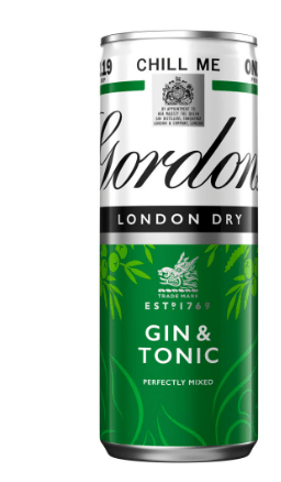 GORDONS & TONIC - 250ML - GORDON'S