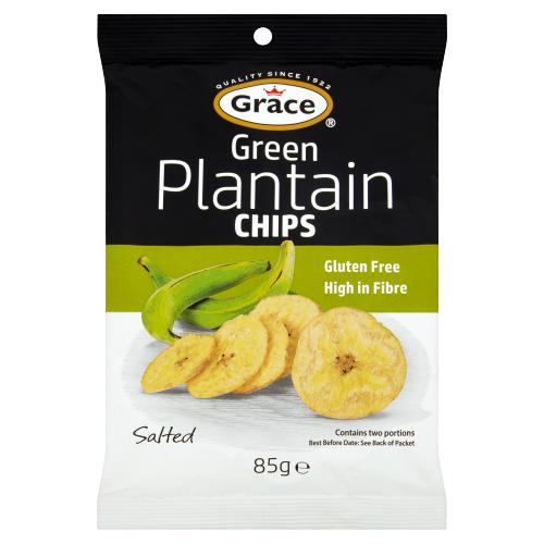 GRACE GREEN PLANTAIN CHIPS - 85G - GRACE