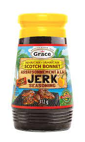 GRACE JAMAICAN JERK SEASONING HOT - 312G - GRACE