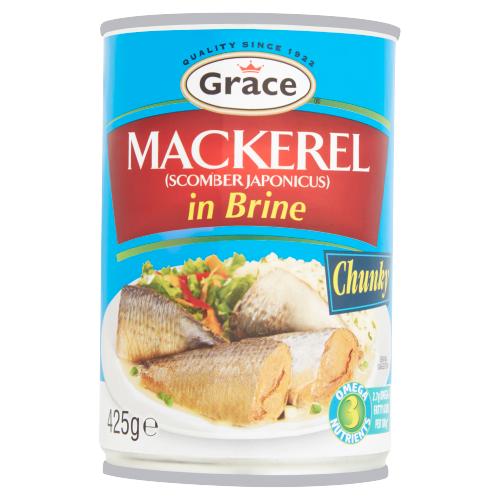 GRACE MACKEREL IN BRINE - 425G - GRACE