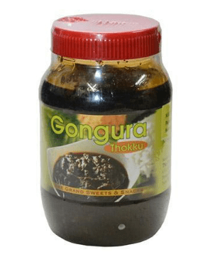 GRAND SWEETS AND SNACKS GONGURA THOKKU - 450G - THE GRAND SWEETS