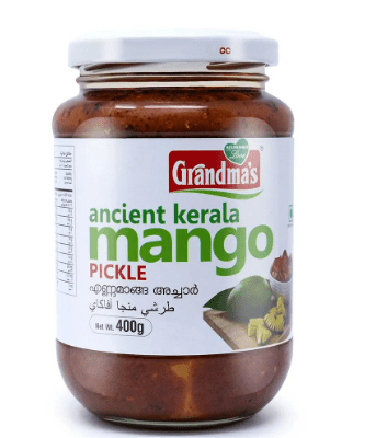 GRANDMA'S ANCIENT KERALA MANGO PICKLE - 400G - GRANDMA'S