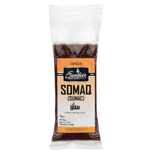 GREENFIELDS SOMAQ (SUMAC) SPICES - 75G - GREENFIELDS