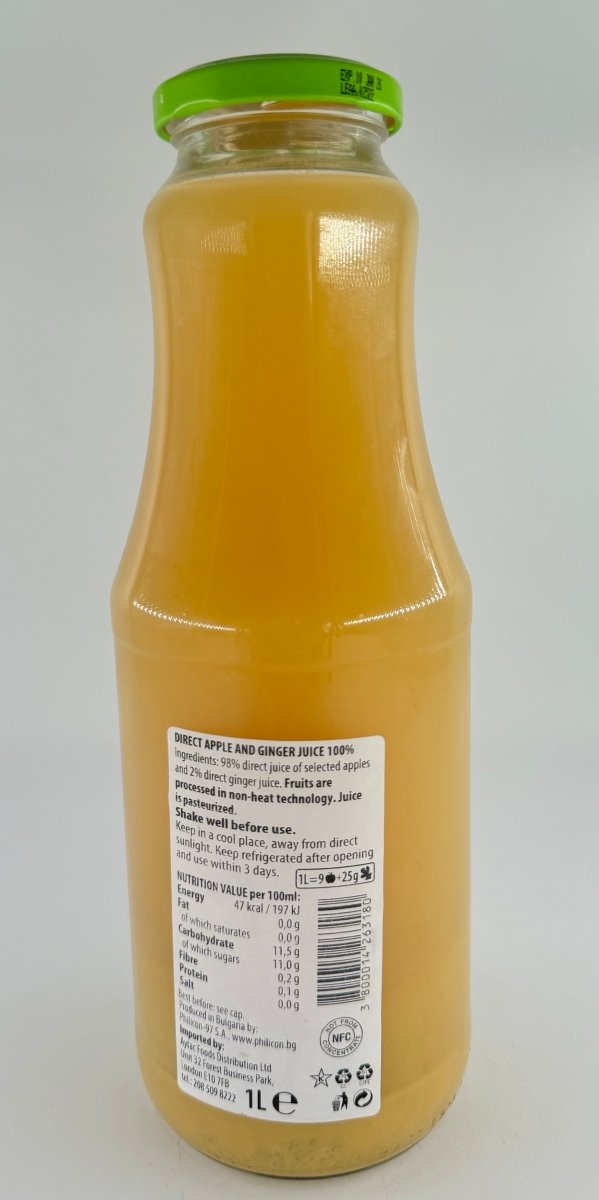 Greno Apple - ginger Real Juice - 1ltr - GRENO