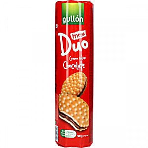 GULLON MEGA DUO CHOCOLATE FLAVOURED FILLING BISCUITS - 500G - GULLON