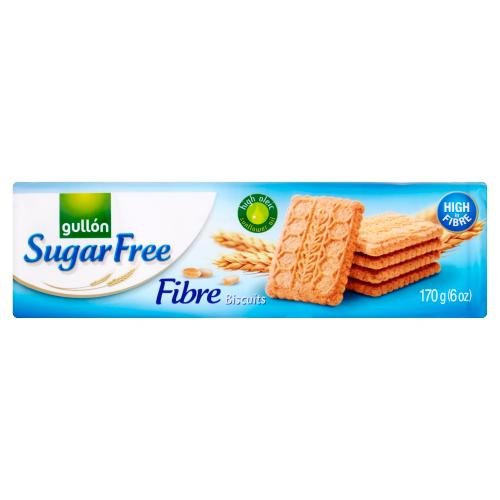 GULLON SUGAR FREE FIBRE BISCUITS - 170G - GULLON