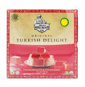 HACI BEKIR TURKISH DELIGHT POMEGRANATE & STRAWBERRY - 350G - HACI BEKIR