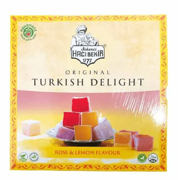 HACI BEKIR TURKISH DELIGHT ROSE & LEMON - 350G - HACI BEKIR