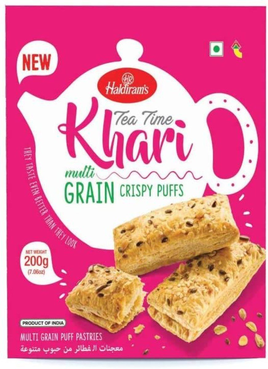 HALDIRAM'S KHARI MULTIGRAIN CRISPY PUFFS - 200G - HALDIRAM'S