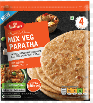 HALDIRAM'S MIX VEG PARATHA - 400G - HALDIRAM'S