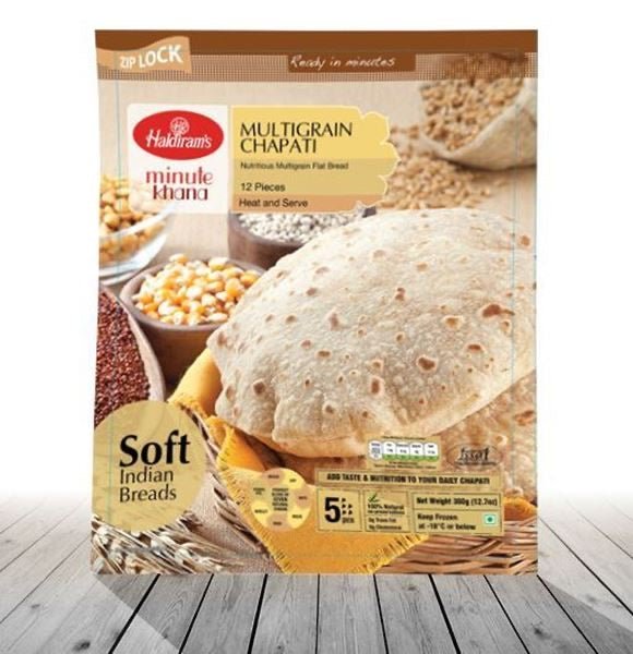 Haldiram's Multigrain Chapati (12pieces) - 360g(frozen) – Alli Bhavan