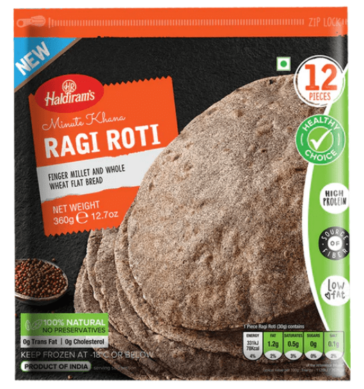 HALDIRAM'S RAGI ROTI 12PCS - 360G - HALDIRAM'S