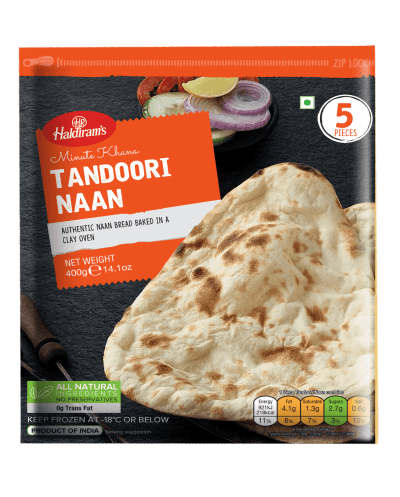 HALDIRAM'S TANDOORI NAAN (5 PIECES) - 400G - HALDIRAM'S