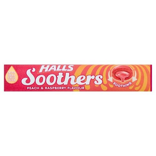 HALLS SOOTHERS PEACH & RASPBERRY - 45G - HALLS