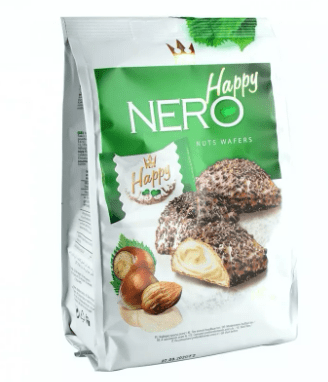 HAPPY NERO NUTS WAFERS - 140G - HAPPY