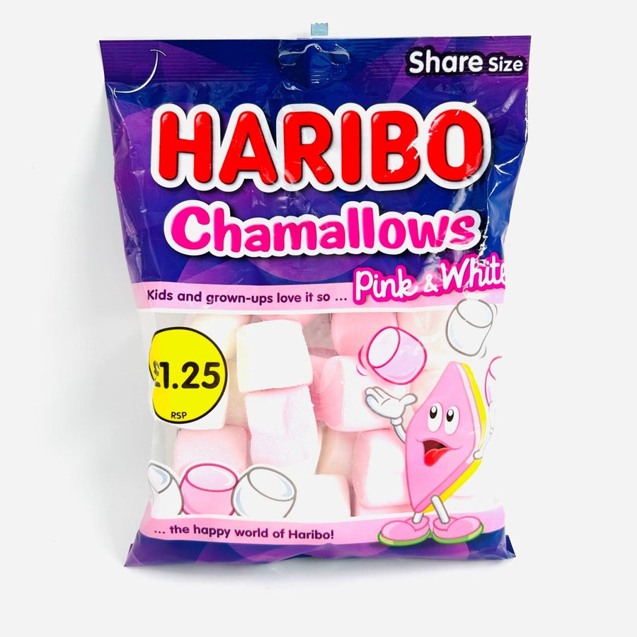 HARIBO CHAMALLOWS PINK & WHITE - 140G - HARIBO