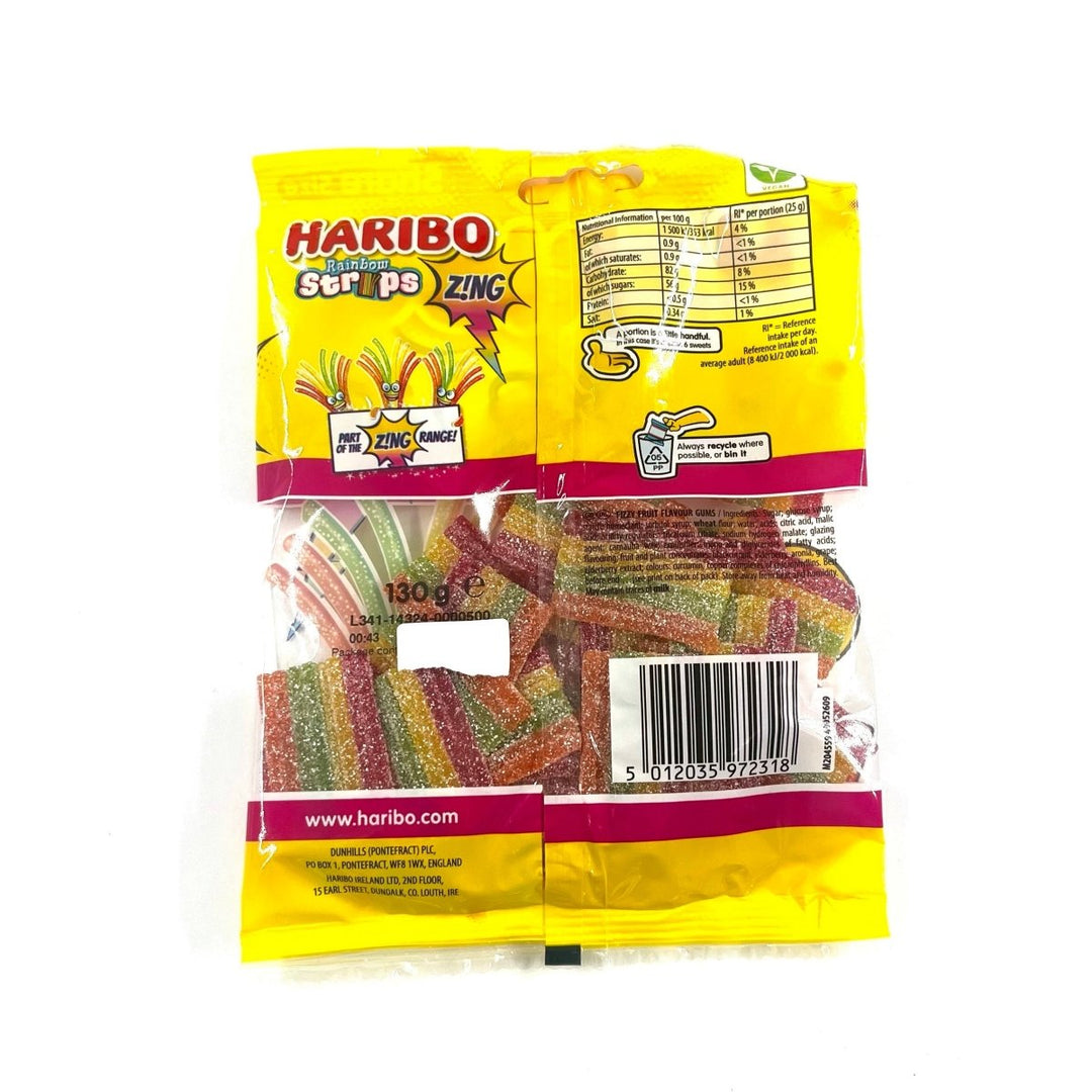 HARIBO RAINBOW STRIPS - 130G - HARIBO