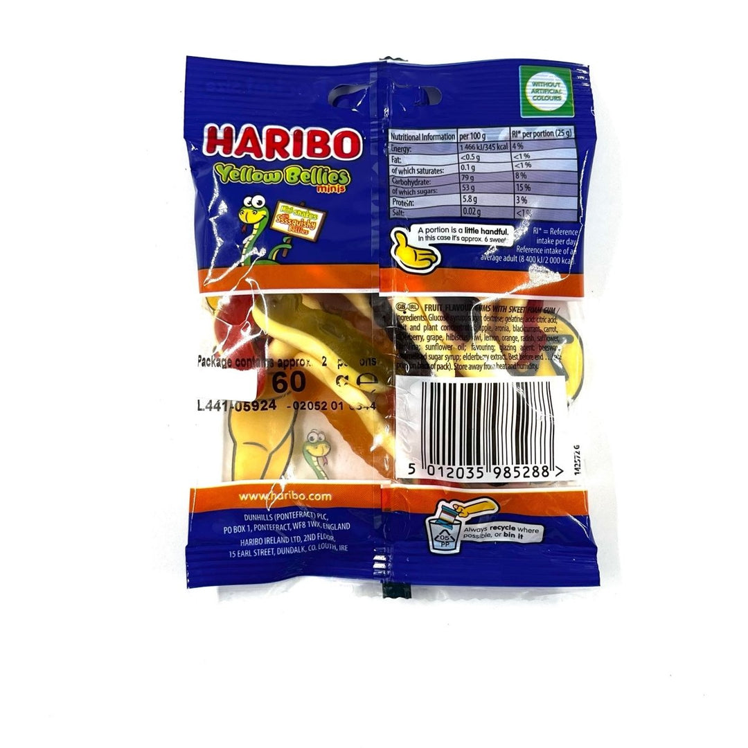 HARIBO YELLOW BELLIES MINIS - 60G - HARIBO