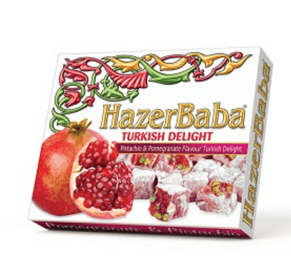 HB1 TURKISH DELIGHT PISTACHIO & POMEGRANATE - 180G - HACI BEKIR