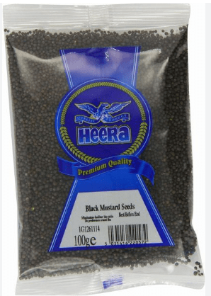 HEERA BLACK MUSTARD SEEDS - 100G - HEERA