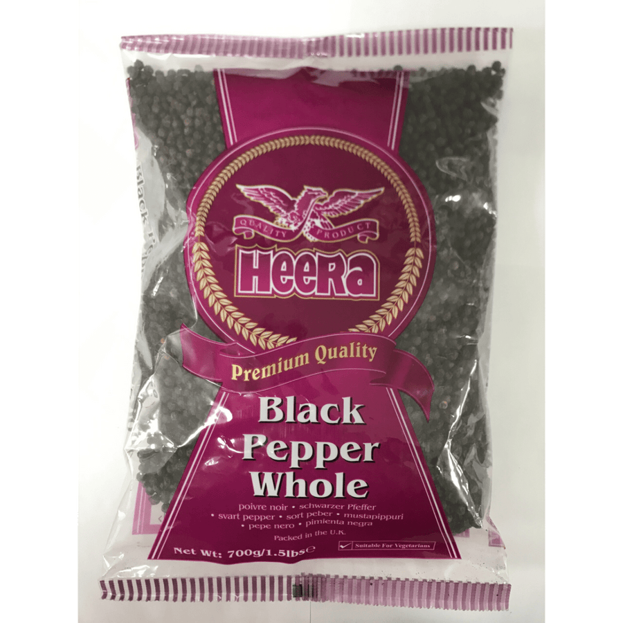 HEERA BLACK PEPPER WHOLE - 700G - HEERA