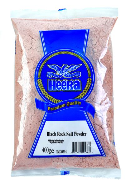 HEERA BLACK ROCK SALT POWDER - 400G - HEERA