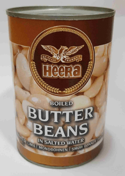 HEERA BOILED BUTTER BEANS IN SALTED WATER - 400G - HEERA