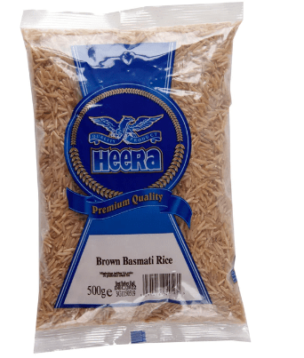 HEERA BROWN BASMATI RICE - 500G - HEERA