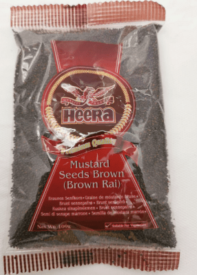 HEERA BROWN MUSTARD SEEDS - 100G - HEERA