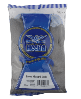 HEERA BROWN MUSTARD SEEDS - 1KG - HEERA