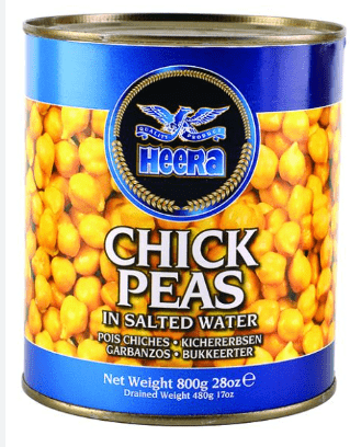 HEERA CHICK PEAS IN SALTED WATER - 800G - HEERA