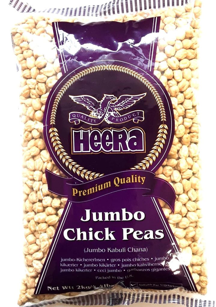 HEERA JUMBO CHICK PEAS (KABULI CHANA) - 2KG - HEERA