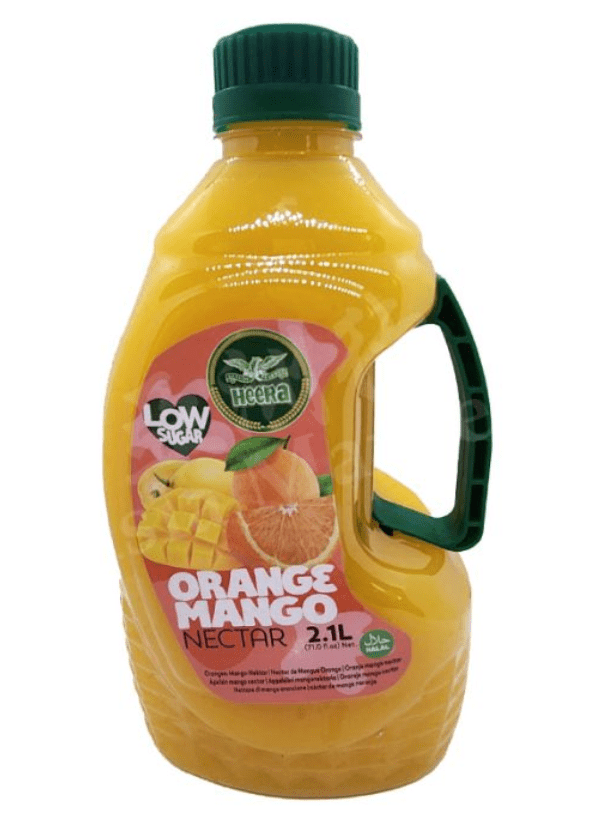 HEERA LOW SUGAR ORANGE MANGO NECTAR - 2.1LTR - HEERA