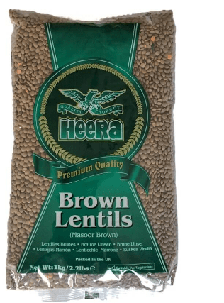 HEERA MASOOR BROWN LENTILS - 1KG - HEERA