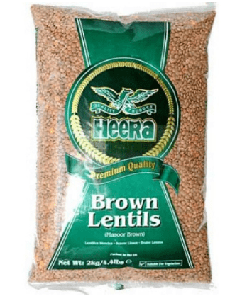 HEERA MASOOR BROWN LENTILS - 2KG - HEERA