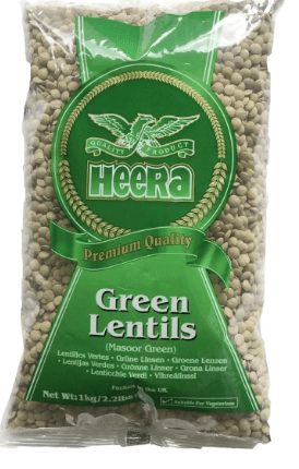 HEERA MASOOR GREEN (GREEN LENTIL) - 1KG - HEERA