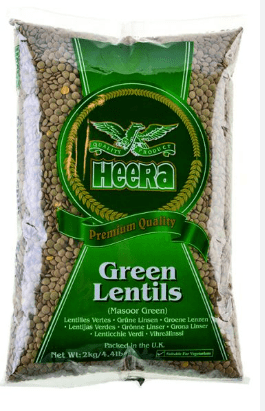 HEERA MASOOR GREEN (GREEN LENTIL) - 2KG - HEERA