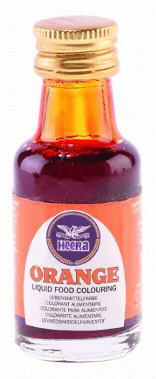 HEERA ORANGE LIQUID COLOUR - 28ML - HEERA