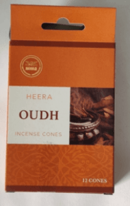 HEERA OUDH INCENSE CONES - 12 CONES - HEERA