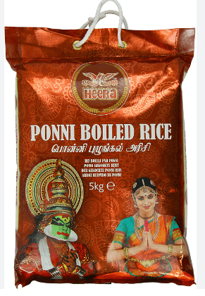 HEERA PONNI BOILED RICE - 5KG - HEERA