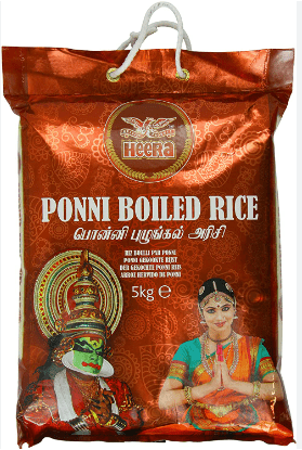 HEERA PONNI BOILED RICE - 5KG - HEERA