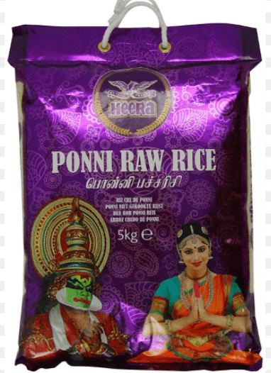 HEERA PONNI RAW RICE - 5KG - HEERA