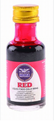 HEERA RED LIQUID COLOUR - 28ML - HEERA