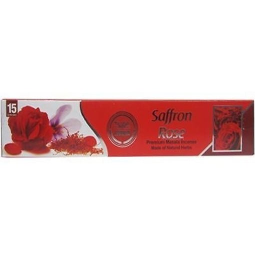 HEERA SAFFRON ROSE INCENSE STICKS - 15G - HEERA