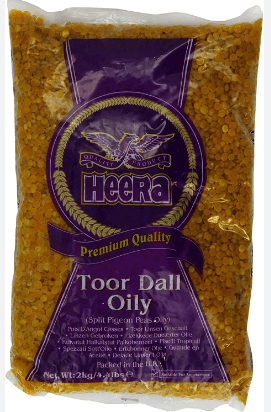 HEERA TOOR DALL OILY - 2KG - HEERA