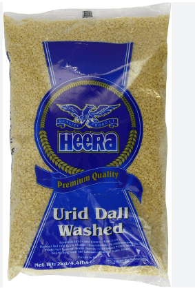 HEERA URID DALL WASHED - 2KG - HEERA