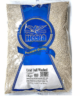 HEERA URID DALL WASHED - 5KG - HEERA