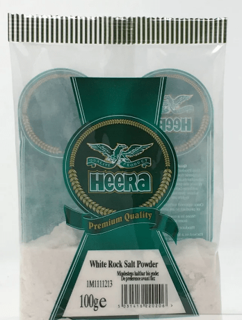 HEERA WHITE ROCK SALT POWDER - 100G - HEERA